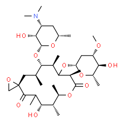 ChemSpider 2D Image | (3S,6S,7R,8R,11R,13R,14S,15S)-6-Hydroxy-5,7,8,11,13,15-hexamethyl-4,10-dioxo-14-{[3,4,6-trideoxy-3-(dimethylamino)-beta-L-lyxo-hexopyranosyl]oxy}-1,9-dioxaspiro[2.13]hexadec-12-yl 2,6-dideoxy-3-O-meth
yl-beta-L-arabino-hexopyranoside | C35H61NO12