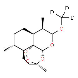 ChemSpider 2D Image | (1R,4S,5R,8S,9R,12R,13R)-1,5,9-Trimethyl-10-[(~2~H_3_)methyloxy]-11,14,15,16-tetraoxatetracyclo[10.3.1.0~4,13~.0~8,13~]hexadecane | C16H23D3O5