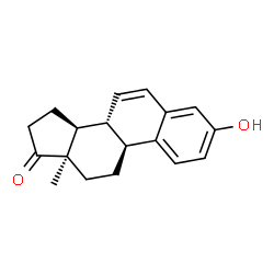 ChemSpider 2D Image | (13alpha)-3-Hydroxyestra-1(10),2,4,6-tetraen-17-one | C18H20O2