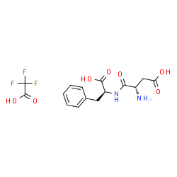 ChemSpider 2D Image | L-alpha-Aspartyl-L-phenylalanine trifluoroacetate (1:1) | C15H17F3N2O7