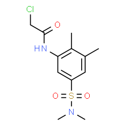 ChemSpider 2D Image | 2-Chloro-N-[5-(dimethylsulfamoyl)-2,3-dimethylphenyl]acetamide | C12H17ClN2O3S