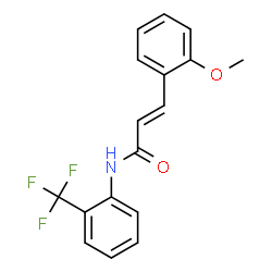 ChemSpider 2D Image | (2E)-3-(2-Methoxyphenyl)-N-[2-(trifluoromethyl)phenyl]acrylamide | C17H14F3NO2