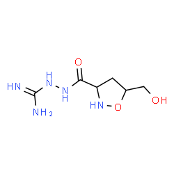 ChemSpider 2D Image | 2-{[5-(Hydroxymethyl)-1,2-oxazolidin-3-yl]carbonyl}hydrazinecarboximidamide | C6H13N5O3
