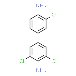 ChemSpider 2D Image | 3,3',5-Trichloro-4,4'-biphenyldiamine | C12H9Cl3N2