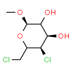 ChemSpider 2D Image | Methyl 4,6-dichloro-4,6-dideoxy-alpha-L-erythro-hexopyranoside | C7H12Cl2O4