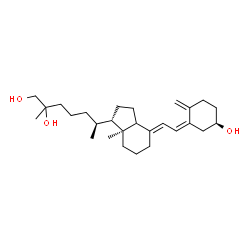 ChemSpider 2D Image | (3R,5Z,7E,13alpha,14xi,17alpha,20S)-9,10-Secocholesta-5,7,10-triene-3,25,26-triol | C27H44O3