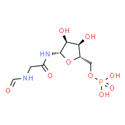 ChemSpider 2D Image | N-(N-Formylglycyl)-5-O-phosphono-beta-L-ribofuranosylamine | C8H15N2O9P