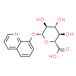ChemSpider 2D Image | 8-Quinolinyl beta-L-glucopyranosiduronic acid | C15H15NO7