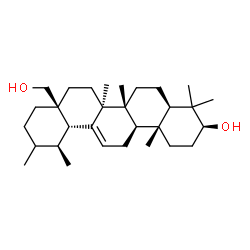 ChemSpider 2D Image | (3beta,20xi)-Urs-12-ene-3,28-diol | C30H50O2