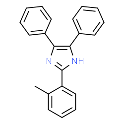 ChemSpider 2D Image | 2-(2-Methylphenyl)-4,5-diphenyl-1H-imidazole | C22H18N2