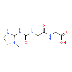ChemSpider 2D Image | N-[(2-Methyl-1,2,4-triazolidin-3-yl)carbamoyl]glycylglycine | C8H16N6O4