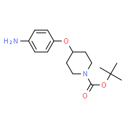 ChemSpider 2D Image | 1-Boc-4-(4-amino-phenoxy)-piperidine | C16H24N2O3