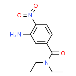 ChemSpider 2D Image | 3-Amino-N,N-diethyl-4-nitrobenzamid | C11H15N3O3