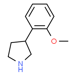ChemSpider 2D Image | 3-(2-Methoxyphenyl)pyrrolidine | C11H15NO