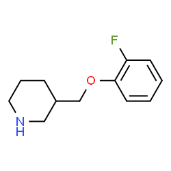 ChemSpider 2D Image | 3-(2-Fluorophenoxymethyl)piperidine | C12H16FNO