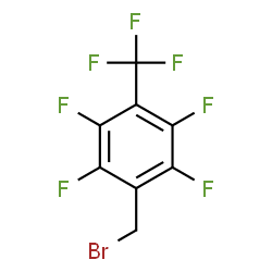 ChemSpider 2D Image | 2,3,5,6-Tetrafluoro-4-(trifluoromethyl)benzyl bromide | C8H2BrF7