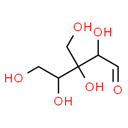 ChemSpider 2D Image | 3-C-(Hydroxymethyl)pentose | C6H12O6