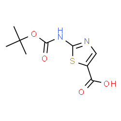 ChemSpider 2D Image | 2-Boc-aminothiazole-5-carboxylic acid | C9H12N2O4S
