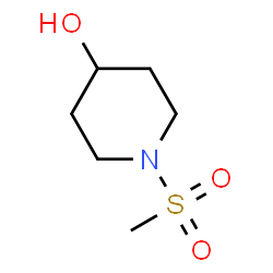 ChemSpider 2D Image | 1-(Methylsulfonyl)-4-piperidinol | C6H13NO3S