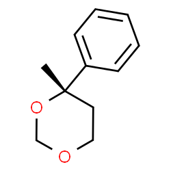 ChemSpider 2D Image | (4S)-4-Methyl-4-phenyl-1,3-dioxane | C11H14O2