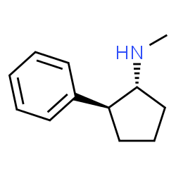ChemSpider 2D Image | (1R,2S)-N-Methyl-2-phenylcyclopentanamine | C12H17N