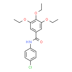 ChemSpider 2D Image | N-(4-Chlorophenyl)-3,4,5-triethoxybenzamide | C19H22ClNO4