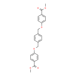 ChemSpider 2D Image | Dimethyl 4,4'-[1,4-phenylenebis(methyleneoxy)]dibenzoate | C24H22O6