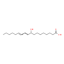 ChemSpider 2D Image | (10E,12E)-9-Hydroxy-10,12-octadecadienoic acid | C18H32O3