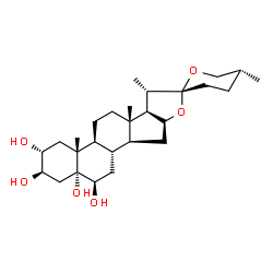 ChemSpider 2D Image | (2alpha,3beta,5alpha,6beta,25R)-Spirostan-2,3,5,6-tetrol | C27H44O6