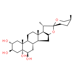 ChemSpider 2D Image | (2alpha,3beta,5alpha,6beta,25S)-Spirostan-2,3,5,6-tetrol | C27H44O6