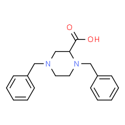 ChemSpider 2D Image | 1,4-Dibenzyl-2-piperazinecarboxylic acid | C19H22N2O2