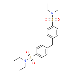 ChemSpider 2D Image | 4,4'-Methylenebis(N,N-diethylbenzenesulfonamide) | C21H30N2O4S2