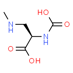 ChemSpider 2D Image | N-Carboxy-3-(methylamino)-D-alanine | C5H10N2O4