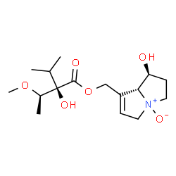 ChemSpider 2D Image | [(1S,7aR)-1-Hydroxy-4-oxido-2,3,5,7a-tetrahydro-1H-pyrrolizin-7-yl]methyl (2R,3R)-2-hydroxy-2-isopropyl-3-methoxybutanoate | C16H27NO6