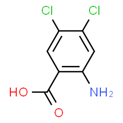 ChemSpider 2D Image | 2-Amino-4,5-dichlorobenzoic acid | C7H5Cl2NO2