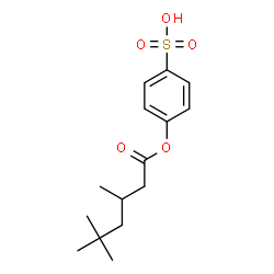 ChemSpider 2D Image | 4-[(3,5,5-Trimethylhexanoyl)oxy]benzenesulfonic acid | C15H22O5S