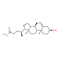 ChemSpider 2D Image | Methyl (3beta,8alpha,9xi,10alpha,13alpha,14xi,17alpha,20S)-3-hydroxychol-5-en-24-oate | C25H40O3