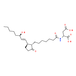 ChemSpider 2D Image | N-[(8beta,12alpha,13E,15R)-15-Hydroxy-1,9-dioxoprost-13-en-1-yl]aspartic acid | C24H39NO7