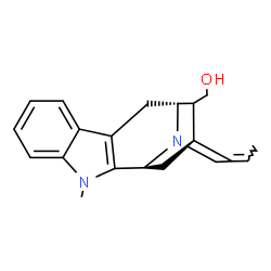 ChemSpider 2D Image | (5alpha,15alpha,16xi)-1-Methylsarpagan-17-ol | C20H24N2O