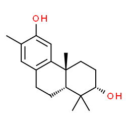 ChemSpider 2D Image | (3beta,10alpha)-13-Methylpodocarpa-8,11,13-triene-3,12-diol | C18H26O2