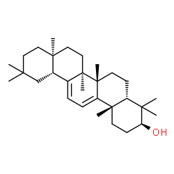 ChemSpider 2D Image | (3beta,5beta,17alpha)-Oleana-9(11),12-dien-3-ol | C30H48O