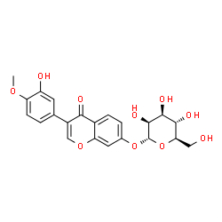 ChemSpider 2D Image | 3-(3-Hydroxy-4-methoxyphenyl)-4-oxo-4H-chromen-7-yl alpha-D-mannopyranoside | C22H22O10