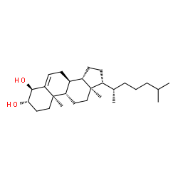 ChemSpider 2D Image | (3beta,4alpha,20S)-Cholest-5-ene-3,4-diol | C27H46O2