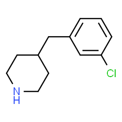 ChemSpider 2D Image | 4-(3-Chlorobenzyl)piperidine | C12H16ClN