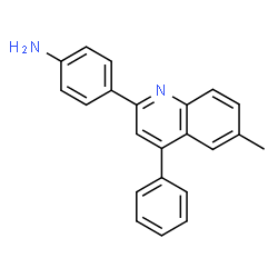ChemSpider 2D Image | 4-(6-Methyl-4-phenyl-2-quinolinyl)aniline | C22H18N2