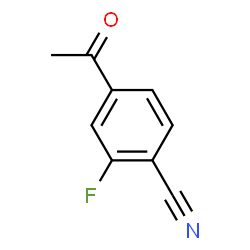 ChemSpider 2D Image | 4-Acetyl-2-fluorobenzonitrile | C9H6FNO