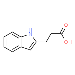 ChemSpider 2D Image | 3-(1H-Indol-2-yl)propanoic acid | C11H11NO2