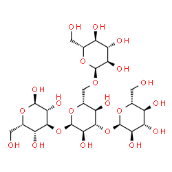 ChemSpider 2D Image | alpha-D-Glucopyranosyl-(1->3)-[alpha-D-glucopyranosyl-(1->6)]-alpha-D-glucopyranosyl-(1->3)-alpha-L-idopyranose | C24H42O21