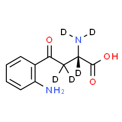 ChemSpider 2D Image | (2S)-2-(~2~H_2_)Amino-4-(2-aminophenyl)-4-oxo(~2~H_3_)butanoic acid | C10H7D5N2O3