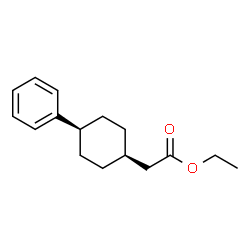 ChemSpider 2D Image | Ethyl (cis-4-phenylcyclohexyl)acetate | C16H22O2